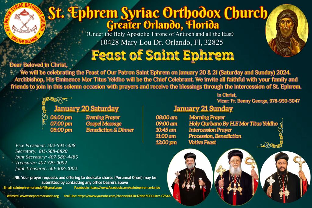 Feast of St Ephraim